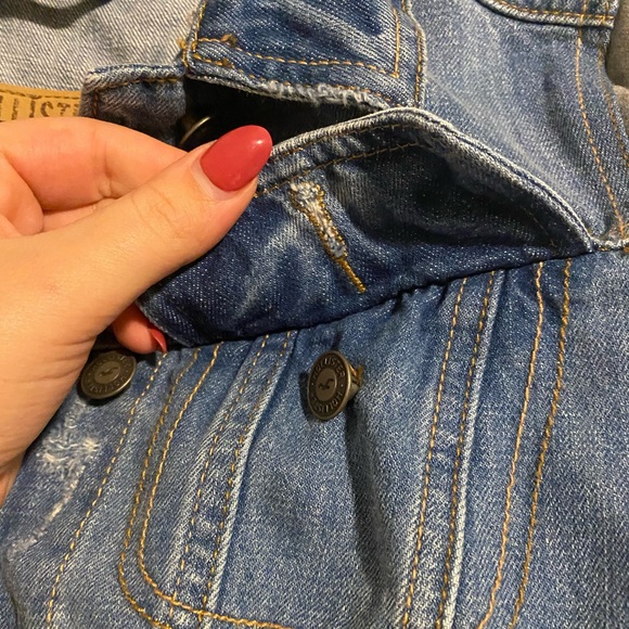 SOLD Host Pick<3 Hollister Denim Sweatshirt Jacket - Picture 11 of 12